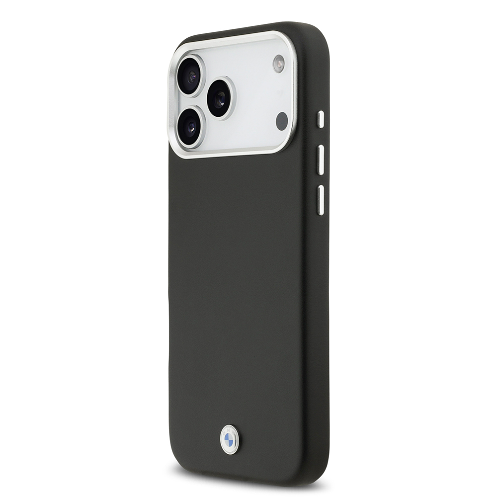 Apple iPhone 17 Pro Max Uyumlu Kılıf BMW Orjinal Lisanslı M-safe Şarj Özellikli Metal Logolu Tam Kaplama Deri Kapak - 19