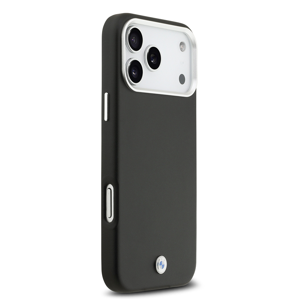 Apple iPhone 17 Pro Max Uyumlu Kılıf BMW Orjinal Lisanslı M-safe Şarj Özellikli Metal Logolu Tam Kaplama Deri Kapak - 21