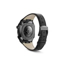 ​​​Apple Watch 44mm Uyumlu Kordon Deri Kordon Metal Kasa Korumalı Luxury KRD-67 Kayış - 18