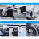 Wiwu Wi-CH053 Mago Serisi Magnetik Magsafe Uyumlu Bükülebilen Eğimi ve Düz Zemin Araç Telefon Tutacağı - 1