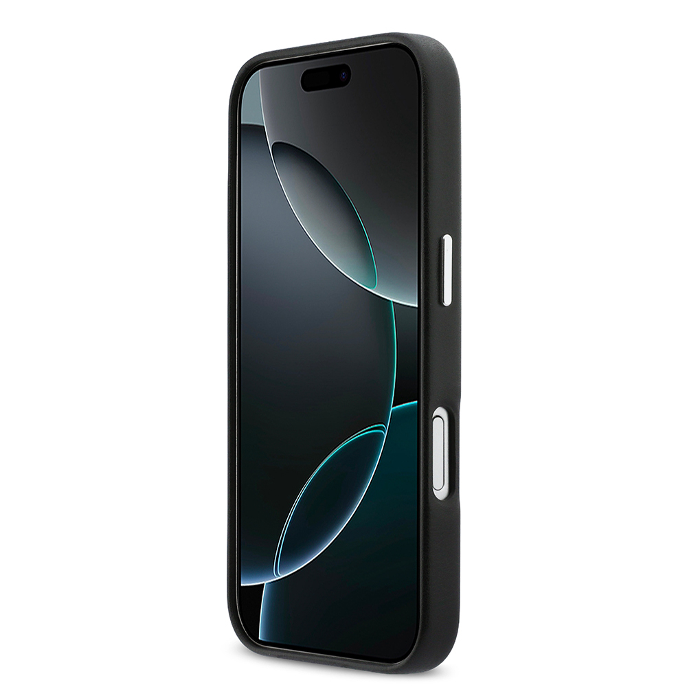 Apple iPhone 17 Uyumlu Kılıf DKNY Orjinal Lisanslı M-safe Şarj Özellikli PU Büyük Dikey Logolu Kapak - 4