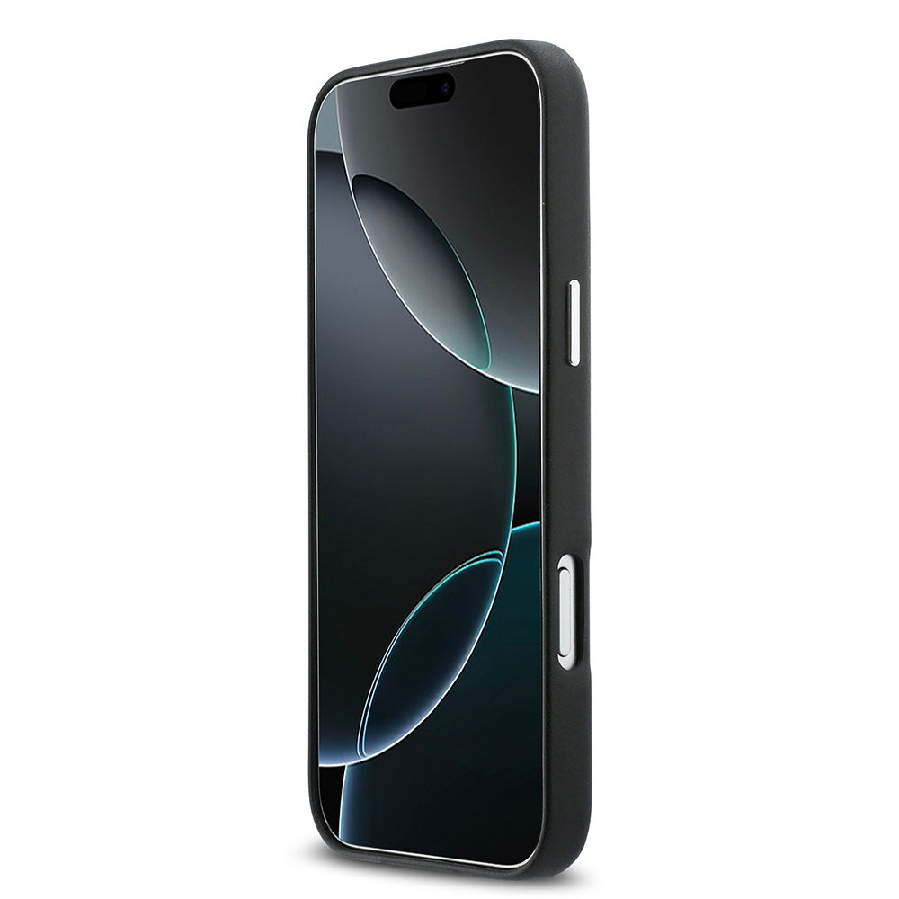 Apple iPhone 17 Pro Max Uyumlu Kılıf DKNY Orjinal Lisanslı M-safe Şarj Özellikli PU Büyük Dikey Logolu Kapak - 4