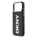 Apple iPhone 17 Pro Max Uyumlu Kılıf DKNY Orjinal Lisanslı M-safe Şarj Özellikli PU Büyük Dikey Logolu Kapak - 5