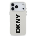 Apple iPhone 17 Pro Max Uyumlu Kılıf DKNY Orjinal Lisanslı M-safe Şarj Özellikli PU Büyük Dikey Logolu Kapak - 9