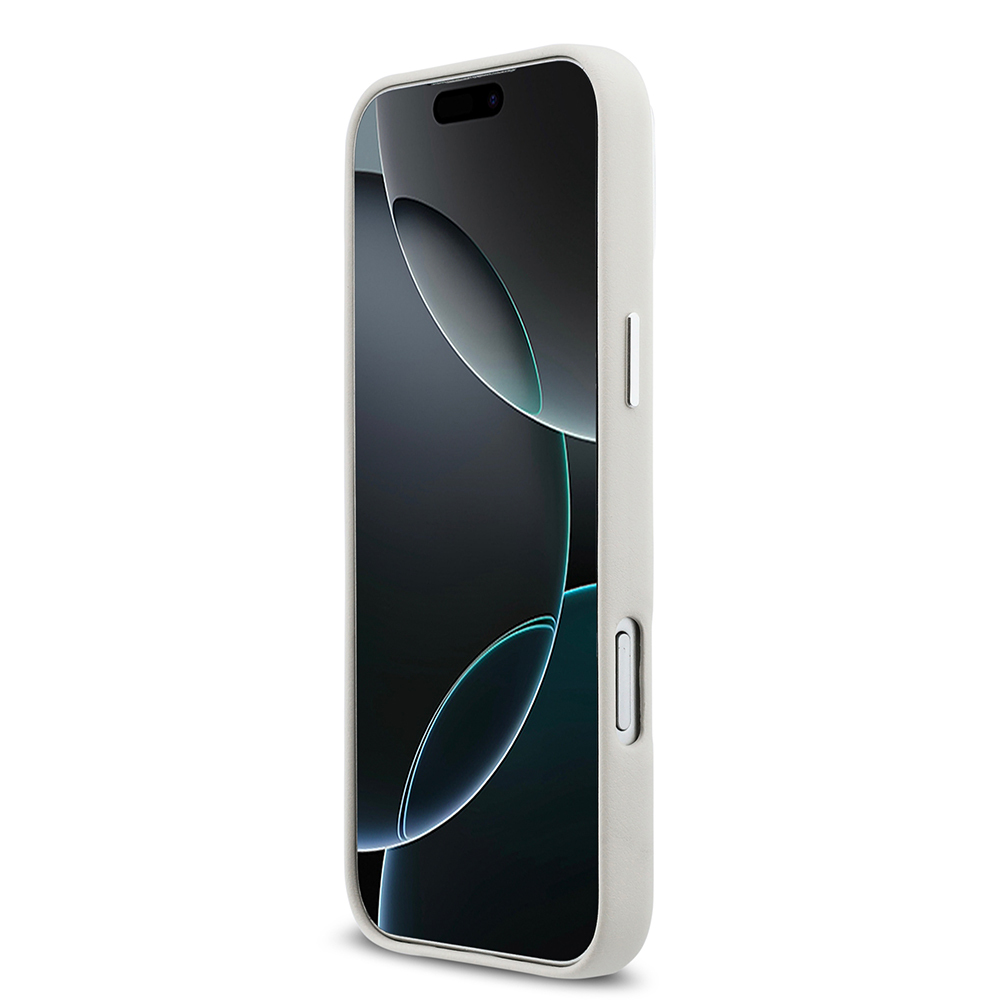 Apple iPhone 17 Pro Max Uyumlu Kılıf DKNY Orjinal Lisanslı M-safe Şarj Özellikli PU Büyük Dikey Logolu Kapak - 11