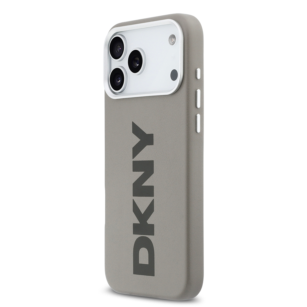 Apple iPhone 17 Pro Max Uyumlu Kılıf DKNY Orjinal Lisanslı M-safe Şarj Özellikli PU Büyük Dikey Logolu Kapak - 15