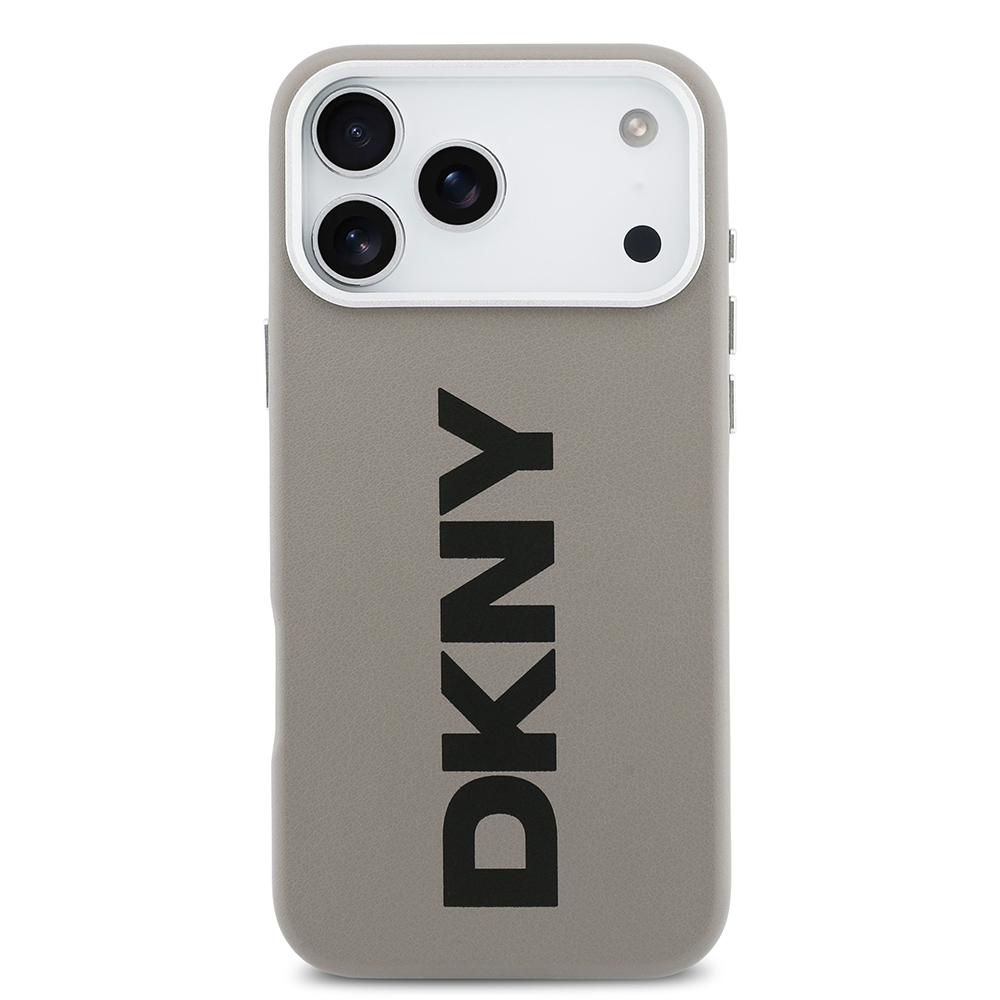 Apple iPhone 17 Pro Max Uyumlu Kılıf DKNY Orjinal Lisanslı M-safe Şarj Özellikli PU Büyük Dikey Logolu Kapak - 16