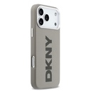 Apple iPhone 17 Pro Max Uyumlu Kılıf DKNY Orjinal Lisanslı M-safe Şarj Özellikli PU Büyük Dikey Logolu Kapak - 17