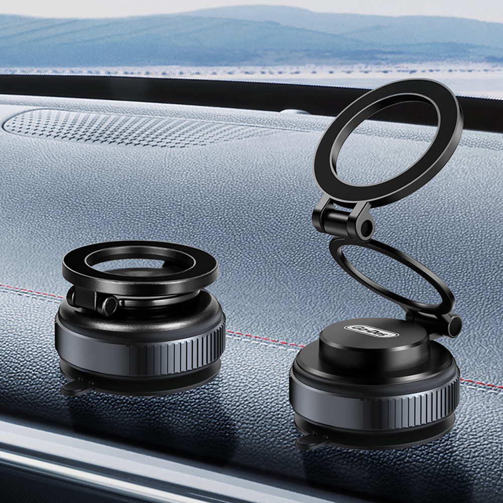 Go Des GD-HD238 360 Derece Dönebilen Vakum Özellikli Magnetik Telefon Tutucu - 5