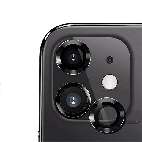 Apple iPhone 12 Mini Uyumlu Zore CL-12 Premium Safir Parmak İzi Bırakmayan Anti-Reflective Kamera Lens Koruyucu - 2