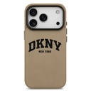 Apple iPhone 17 Pro Max Uyumlu Kılıf DKNY Orjinal Lisanslı M-safe Şarj Özellikli PU Deri Kabartmalı Kapak - 2