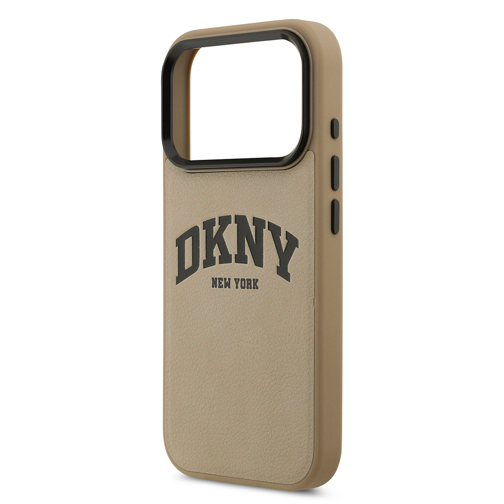 Apple iPhone 17 Pro Max Uyumlu Kılıf DKNY Orjinal Lisanslı M-safe Şarj Özellikli PU Deri Kabartmalı Kapak - 4