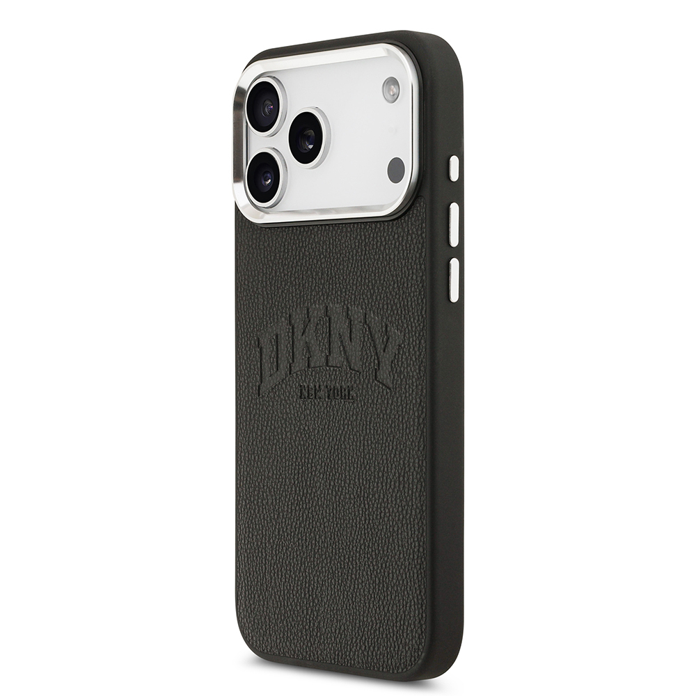 Apple iPhone 17 Pro Max Uyumlu Kılıf DKNY Orjinal Lisanslı M-safe Şarj Özellikli PU Deri Kabartmalı Kapak - 7