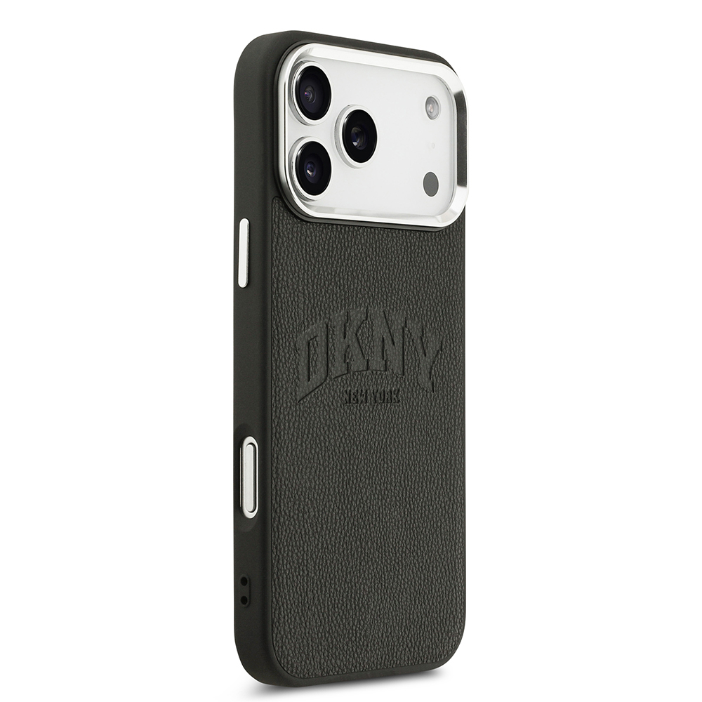 Apple iPhone 17 Pro Max Uyumlu Kılıf DKNY Orjinal Lisanslı M-safe Şarj Özellikli PU Deri Kabartmalı Kapak - 9