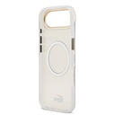 Apple iPhone 17 Air Uyumlu Kılıf Lacoste Orjinal Lisanslı M-safe Şarj Özellikli Gold Timsah Logolu Buzlu Kapak - 6