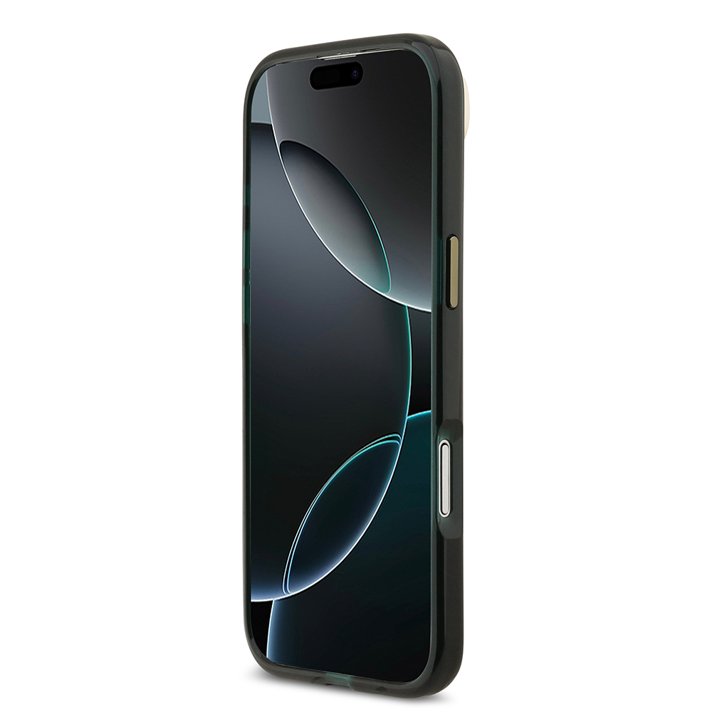Apple iPhone 17 Air Uyumlu Kılıf Lacoste Orjinal Lisanslı M-safe Şarj Özellikli Gold Timsah Logolu Buzlu Kapak - 11
