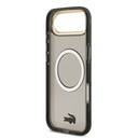Apple iPhone 17 Air Uyumlu Kılıf Lacoste Orjinal Lisanslı M-safe Şarj Özellikli Gold Timsah Logolu Buzlu Kapak - 20