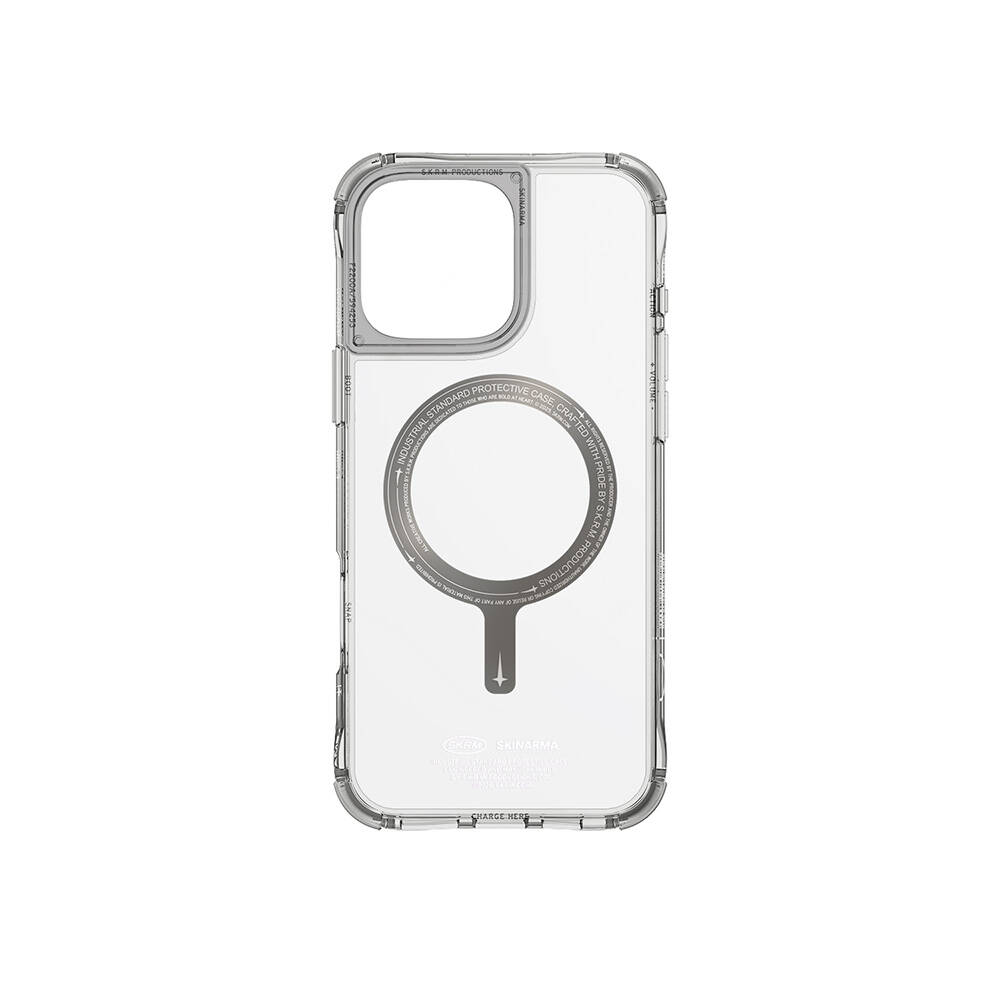 Apple iPhone 16 Pro Max Uyumlu Kılıf Magsafe Şarj Özellikli Airbagli Şeffaf SkinArma Saido Prime Kapak - 2