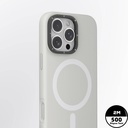 Apple iPhone 16 Pro Max Uyumlu Kılıf Magsafe Şarj Özellikli Kamera Standlı Silikon Youngkit Bitty Cream Kapak - 8