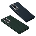 Samsung Galaxy Z Fold 6 Uyumlu Kılıf Kamera Korumalı Karbon Fiber Tasarımlı Arka Yüzey Zore Kıpta Karbon Kapak - 3