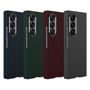Samsung Galaxy Z Fold 6 Uyumlu Kılıf Kamera Korumalı Karbon Fiber Tasarımlı Arka Yüzey Zore Kıpta Karbon Kapak - 4