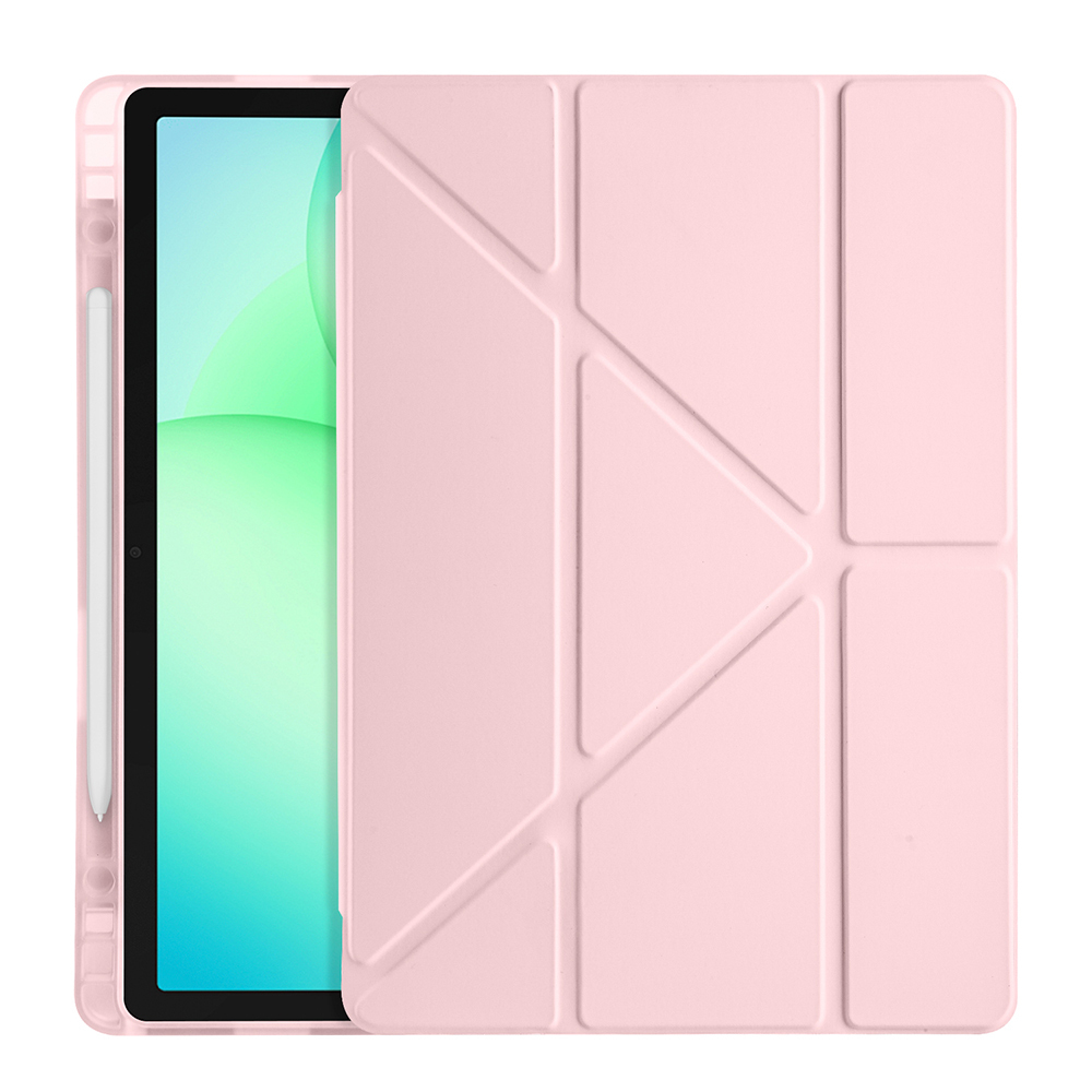 Samsung Galaxy Tab A11 Plus Uyumlu Kılıf Zore Tri Folding Kalem Bölmeli Standlı Kılıf - 10