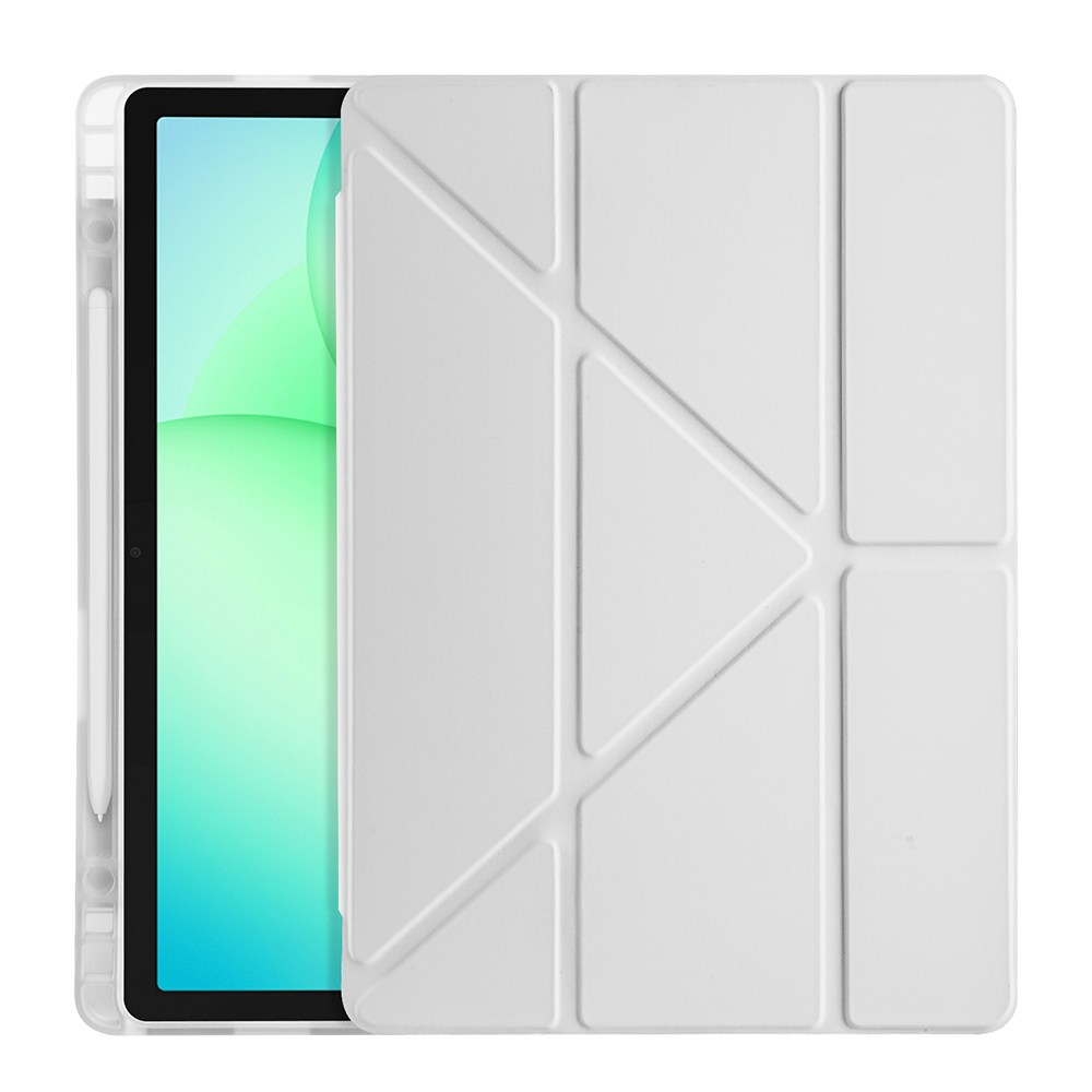 Samsung Galaxy Tab A11 Plus Uyumlu Kılıf Zore Tri Folding Kalem Bölmeli Standlı Kılıf - 11