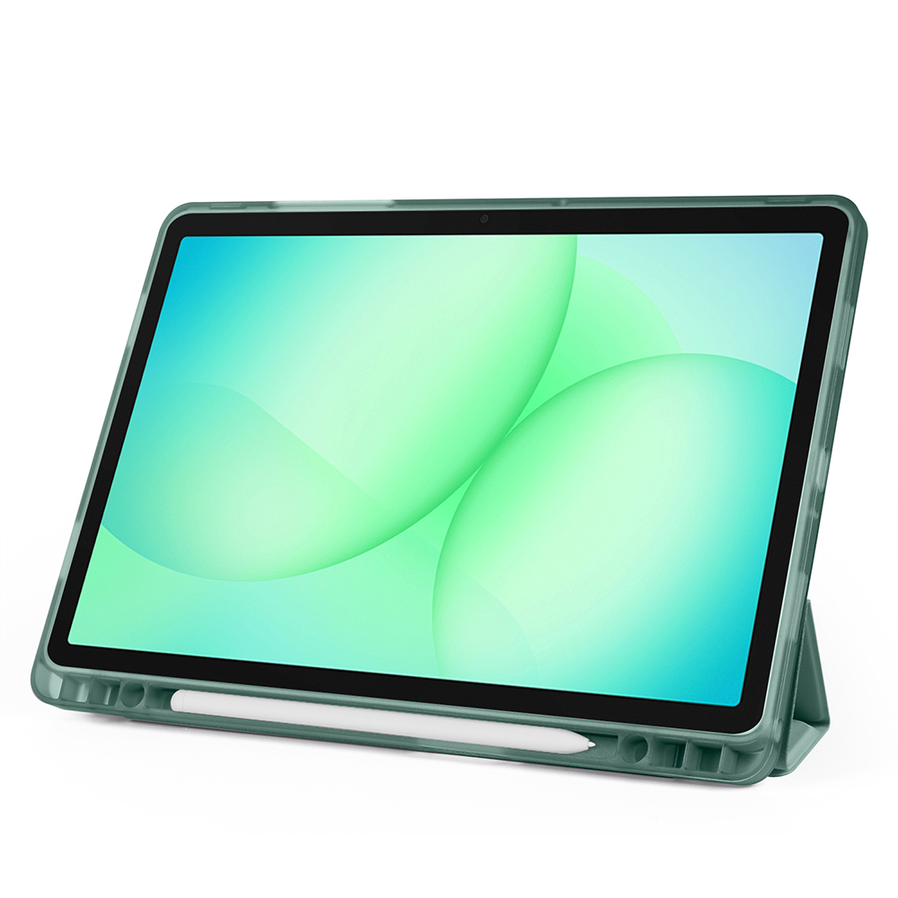 Samsung Galaxy Tab A11 Plus Uyumlu Kılıf Zore Tri Folding Kalem Bölmeli Standlı Kılıf - 14