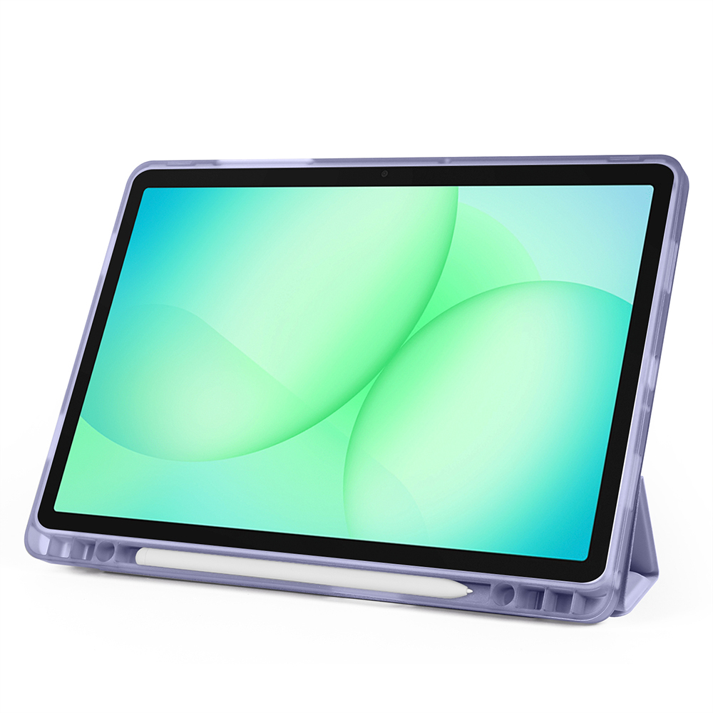 Samsung Galaxy Tab A11 Plus Uyumlu Kılıf Zore Tri Folding Kalem Bölmeli Standlı Kılıf - 15