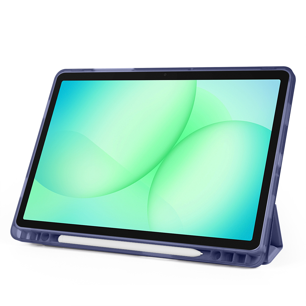 Samsung Galaxy Tab A11 Plus Uyumlu Kılıf Zore Tri Folding Kalem Bölmeli Standlı Kılıf - 19