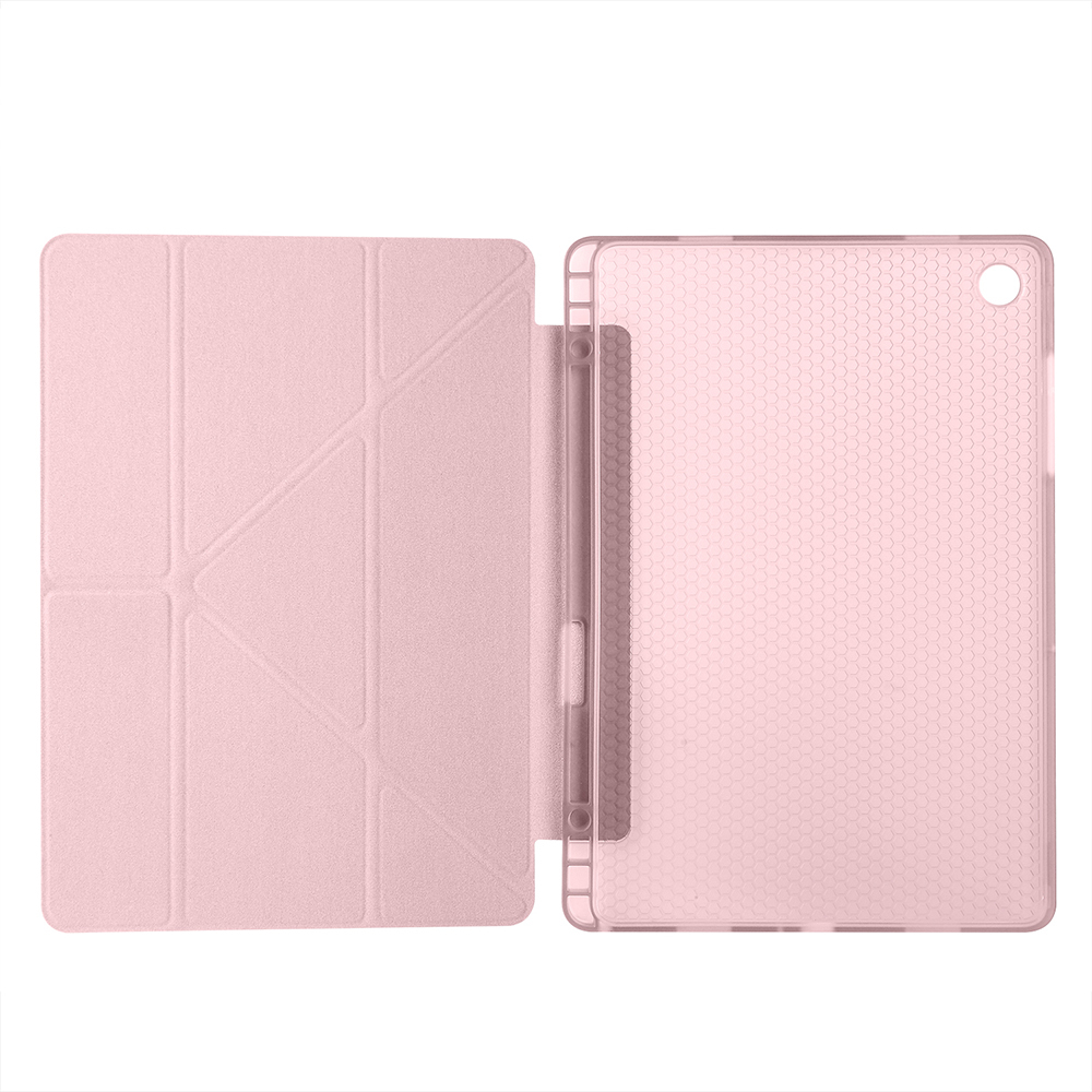 Samsung Galaxy Tab A11 Plus Uyumlu Kılıf Zore Tri Folding Kalem Bölmeli Standlı Kılıf - 22