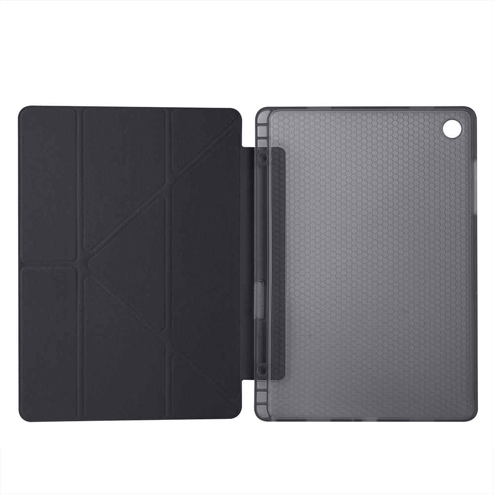 Samsung Galaxy Tab A11 Plus Uyumlu Kılıf Zore Tri Folding Kalem Bölmeli Standlı Kılıf - 26