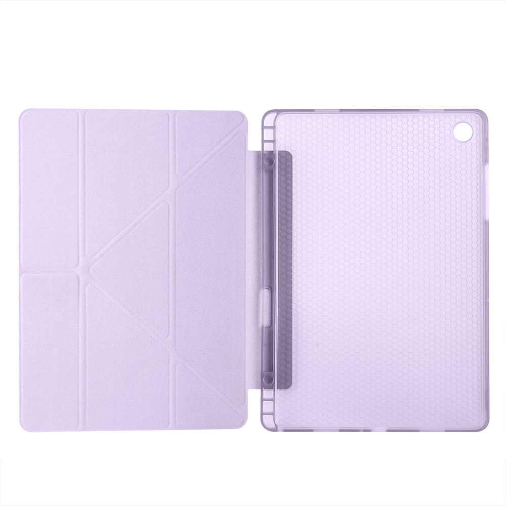 Samsung Galaxy Tab A11 Plus Uyumlu Kılıf Zore Tri Folding Kalem Bölmeli Standlı Kılıf - 29