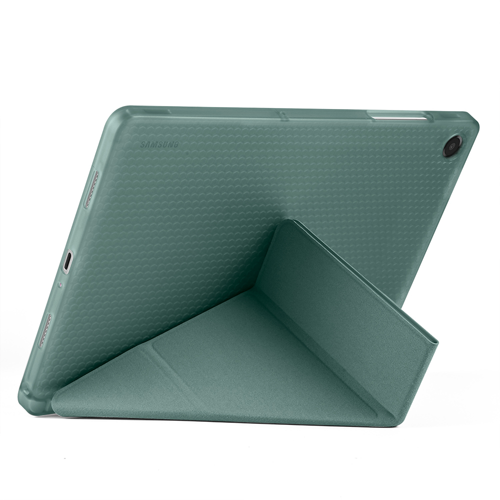 Samsung Galaxy Tab A11 Plus Uyumlu Kılıf Zore Tri Folding Kalem Bölmeli Standlı Kılıf - 42