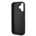 Apple iPhone 16 Uyumlu Kılıf Guess Orjinal Lisanslı M-safe Şarj Özellikli PU Deri Şerit Logo Dizaynlı Kapak - 19