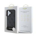 Apple iPhone 16 Uyumlu Kılıf Guess Orjinal Lisanslı M-safe Şarj Özellikli PU Deri Şerit Logo Dizaynlı Kapak - 20