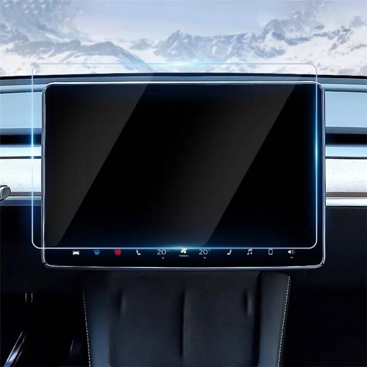 Tesla Model Y Zore Araç Multimedya Temperli Cam Ekran Koruyucu - 3
