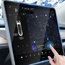 Tesla Model Y Zore Araç Multimedya Temperli Cam Ekran Koruyucu - 5