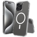 Apple iPhone 16 Pro Uyumlu Kılıf M-safe Şarj Özellikli Şeffaf Sert PC Zore Embos Kapak - 2