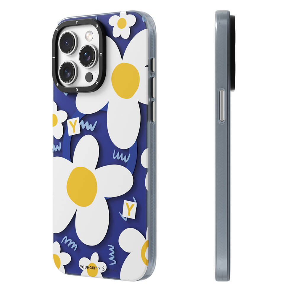 Apple iPhone 15 Pro Max Uyumlu Kılıf M-safe Şarj Özellikli Sunshine Tasarımlı Youngkit Spring Breeze Serisi Kapak - 1