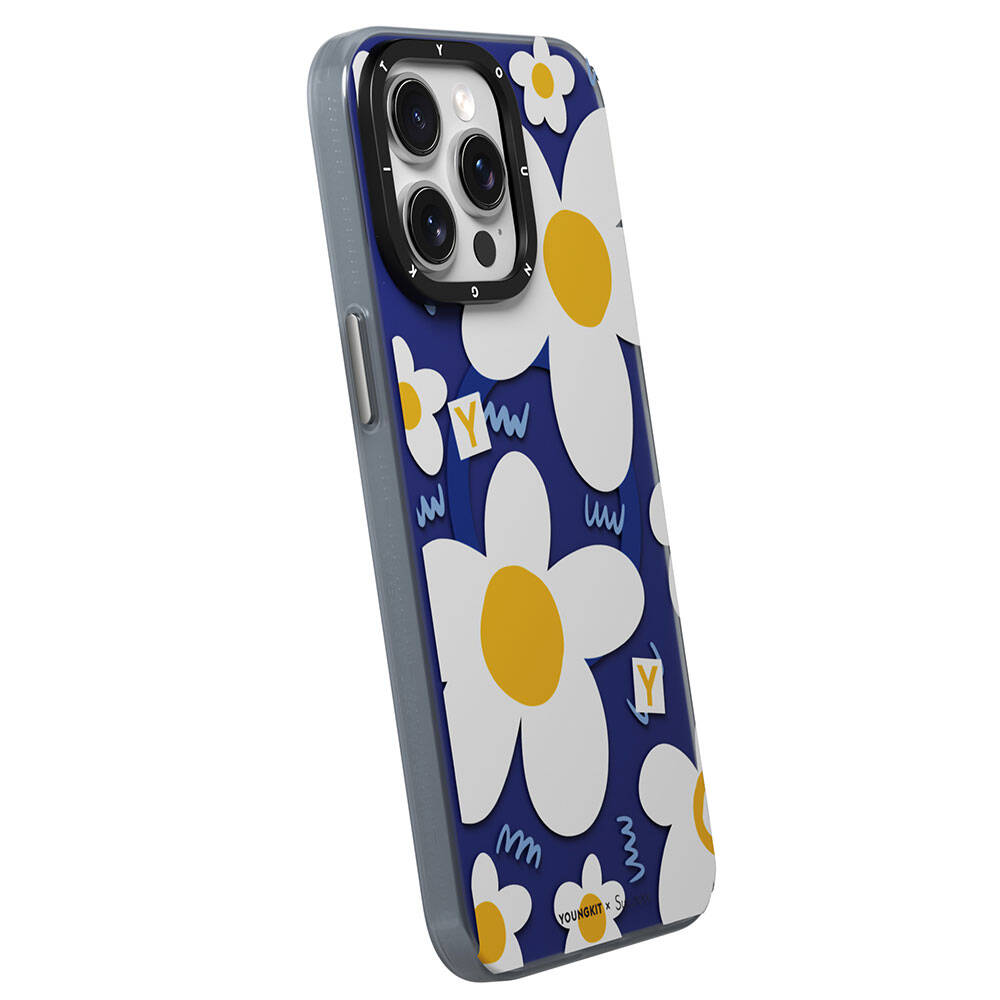Apple iPhone 15 Pro Max Uyumlu Kılıf M-safe Şarj Özellikli Sunshine Tasarımlı Youngkit Spring Breeze Serisi Kapak - 4