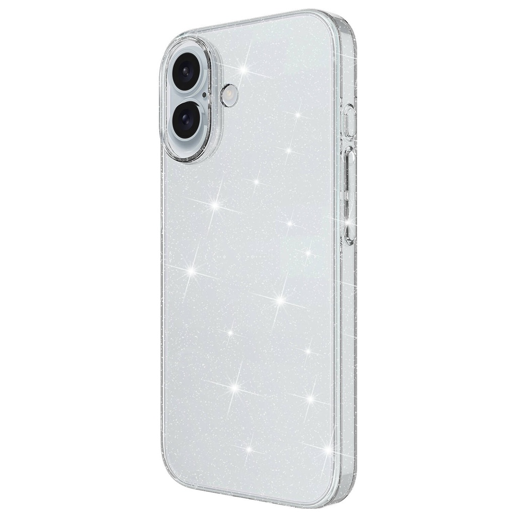 Apple iPhone 16 Plus Uyumlu Kılıf Parlayan Simli Şeffaf Zore Redos Kapak - 2