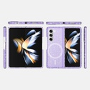 Samsung Galaxy Z Fold 6 Uyumlu Kılıf M-safe Şarj Özellikli Parlayan Simli Saydam Renkli Zore Allstar Kapak - 14