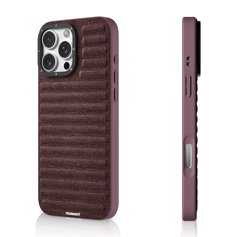 Apple iPhone 16 Pro Uyumlu Kılıf M-safe Şarj Özellikli Youngkit Canvas Serisi Kapak - 8