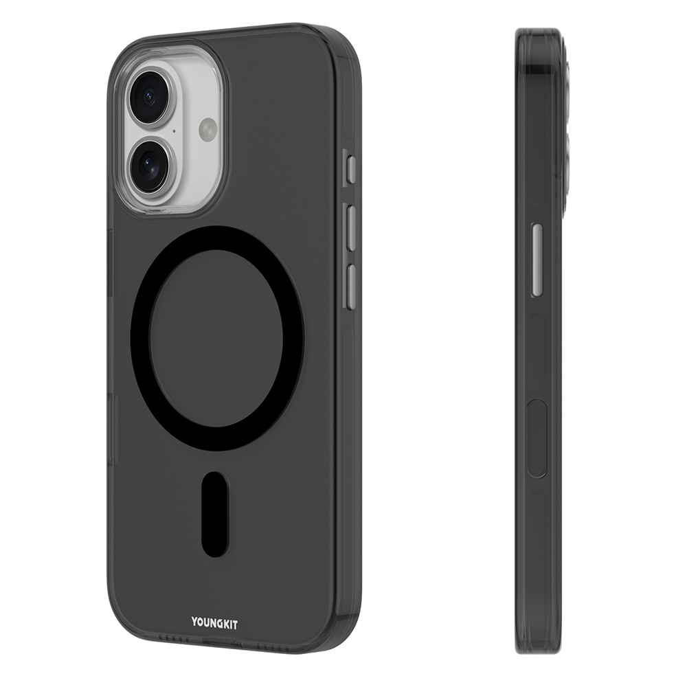 Apple iPhone 17 Uyumlu Kılıf M-safe Şarj Özellikli Şeffaf Youngkit Crystal Shield Serisi Kapak - 2