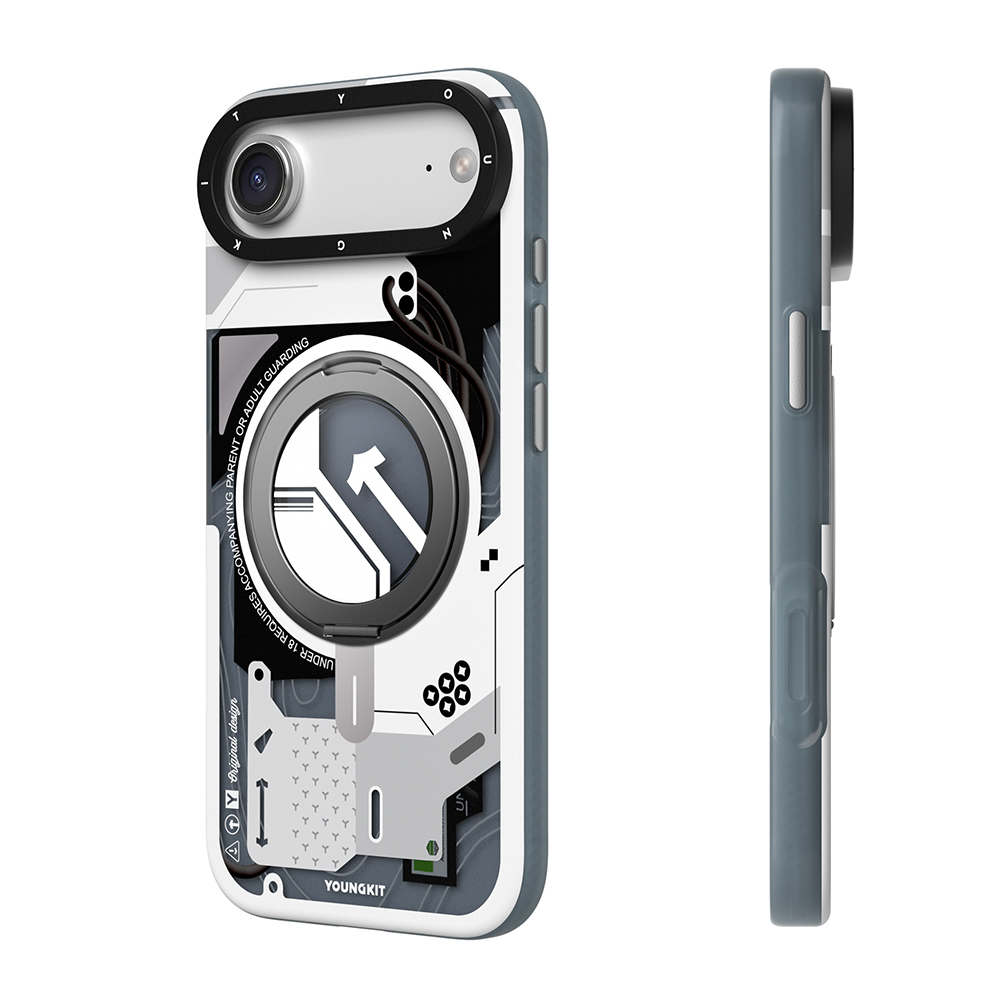 Apple iPhone 17 Air Uyumlu Kılıf M-safe Şarj Özellikli Youngkit Starship Serisi Kapak - 2