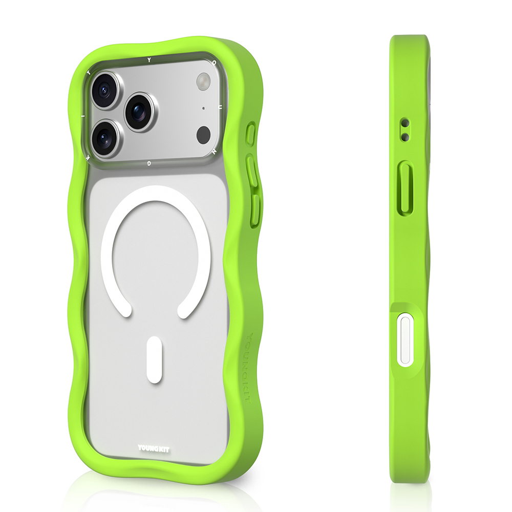 Apple iPhone 17 Pro Uyumlu Kılıf M-safe Şarj Özellikli Youngkit Wave Matte Serisi Kapak - 1