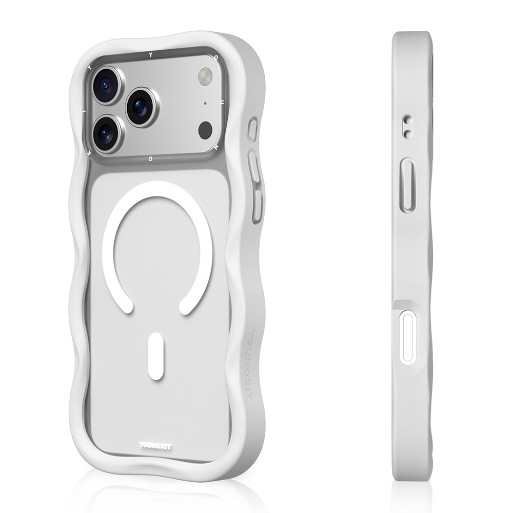 Apple iPhone 17 Pro Uyumlu Kılıf M-safe Şarj Özellikli Youngkit Wave Matte Serisi Kapak - 5