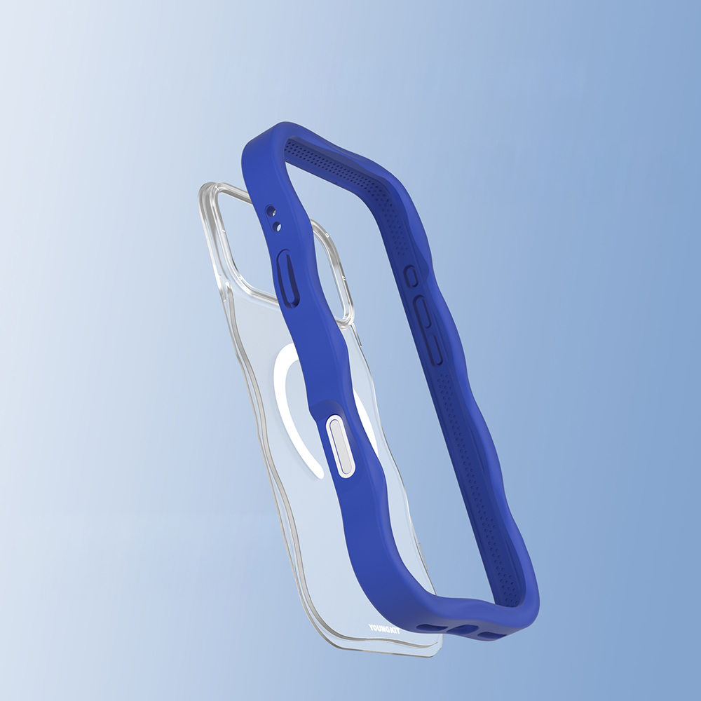 Apple iPhone 17 Pro Uyumlu Kılıf M-safe Şarj Özellikli Youngkit Wave Matte Serisi Kapak - 12