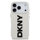 Apple iPhone 17 Pro Uyumlu Kılıf DKNY Orjinal Lisanslı M-safe Şarj Özellikli PU Büyük Dikey Logolu Kapak - 2